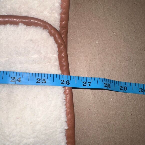 LOFT Brown and Cream Shearling Jacket - Picture 10 of 10